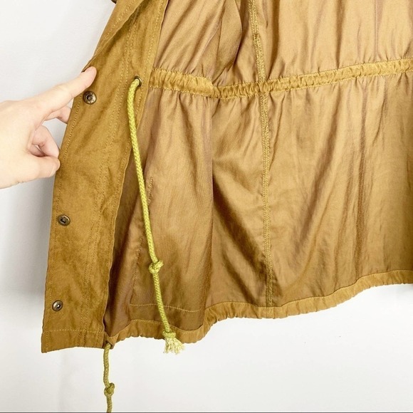 Umgee Golden Tan Cotton Blend Utility Jacket Size Medium - Picture 7 of 9